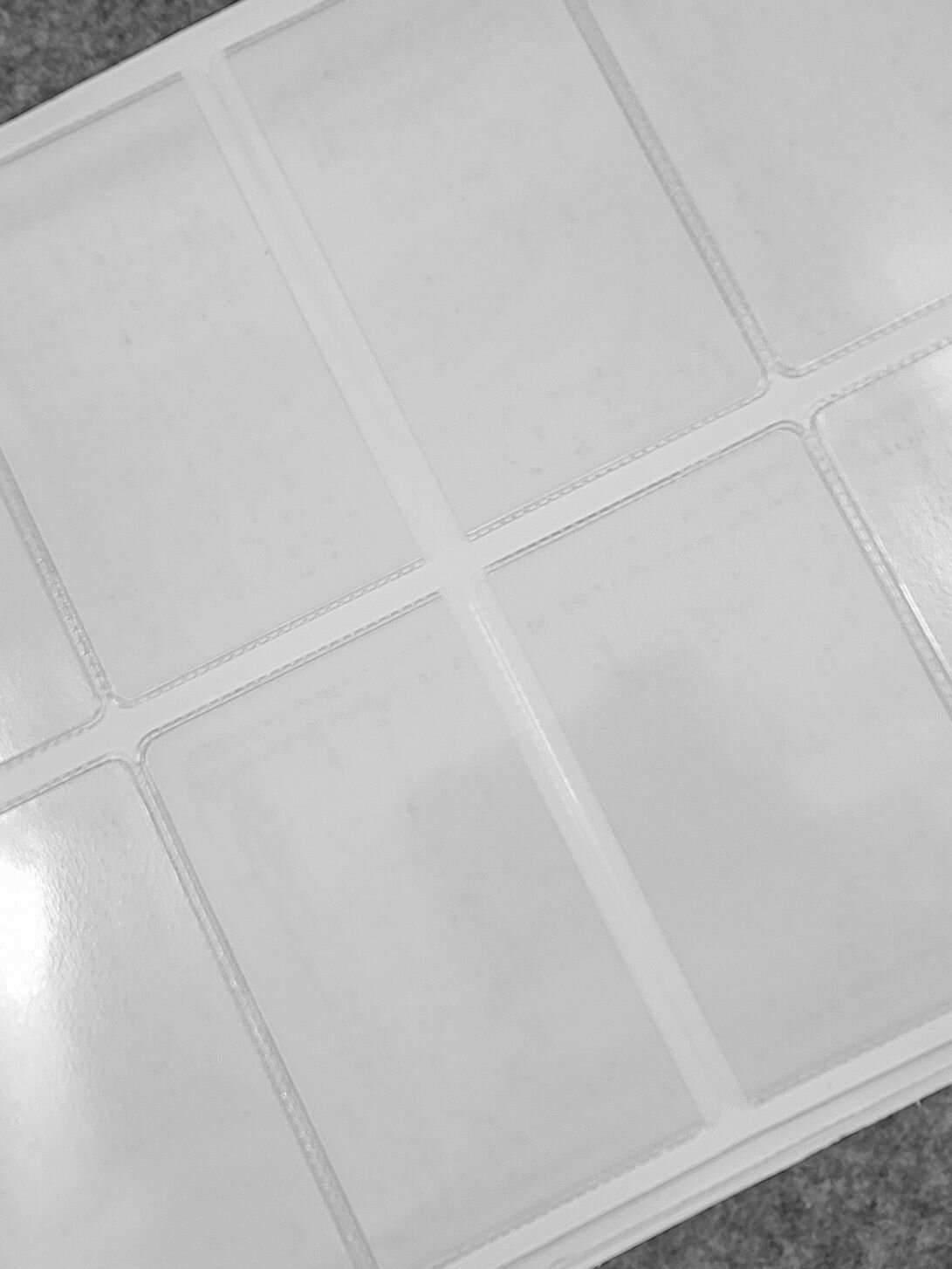 Визитка 95 х 60 мм горизонтальный с полкой (80 шт) — фото 1