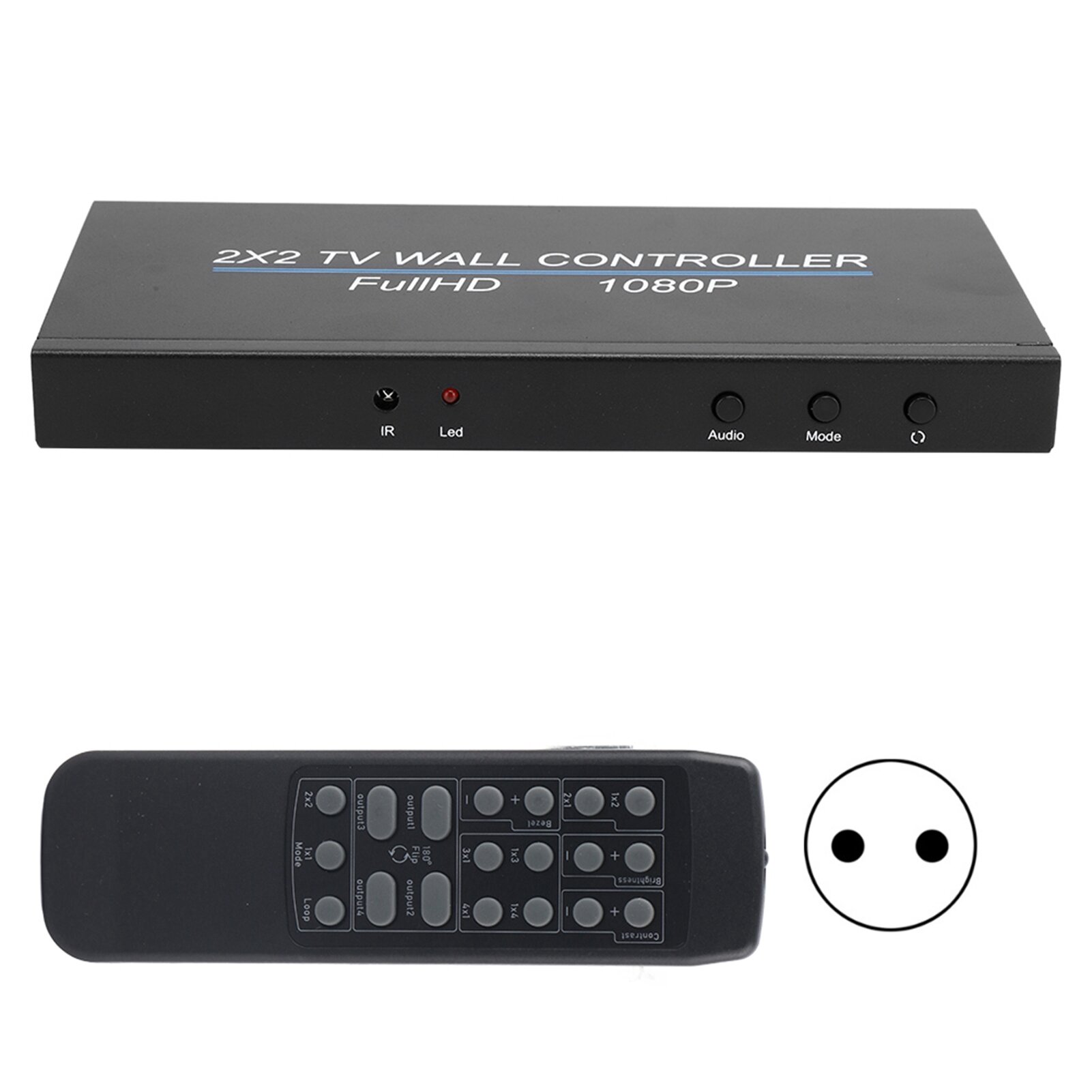 2X2 HDMI Процессор видеоизображения Соединение экрана Контроллер видеостены 1080P 110 240 В