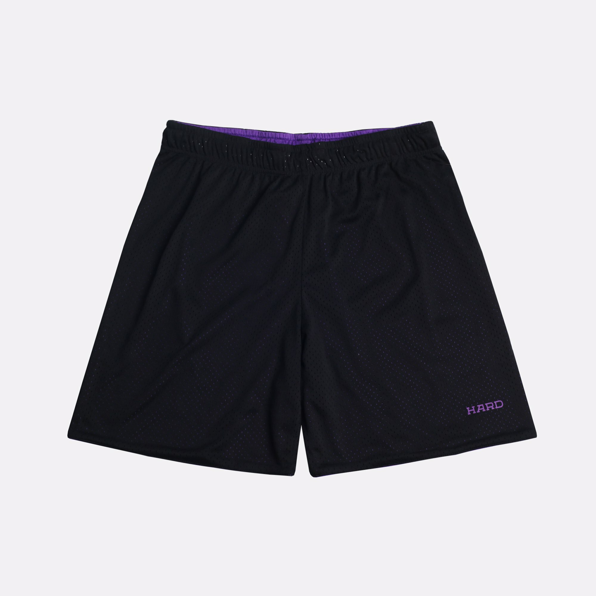 Шорты баскетбольные HARD Reversible Shorts, размер 2XL, черный/фиолетовый