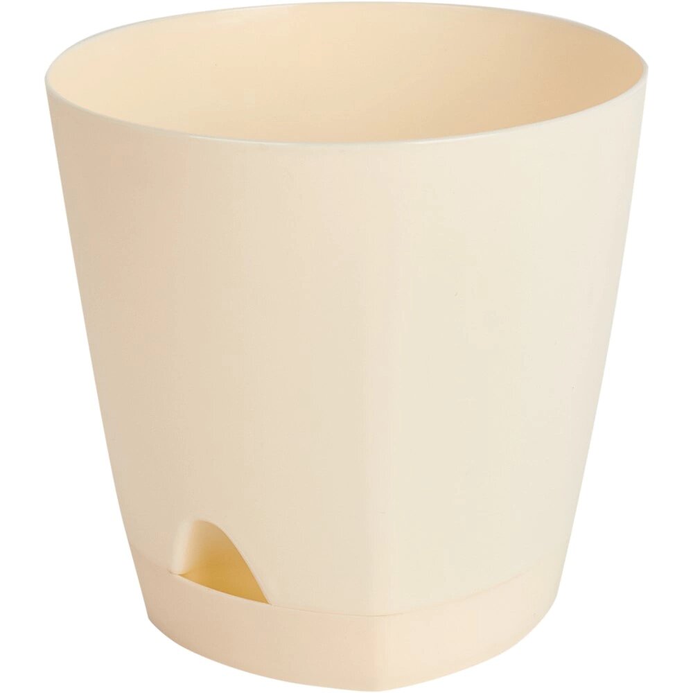 Горшок пластиковый Amsterdam Сливочный d25 cм h244 см 8 л