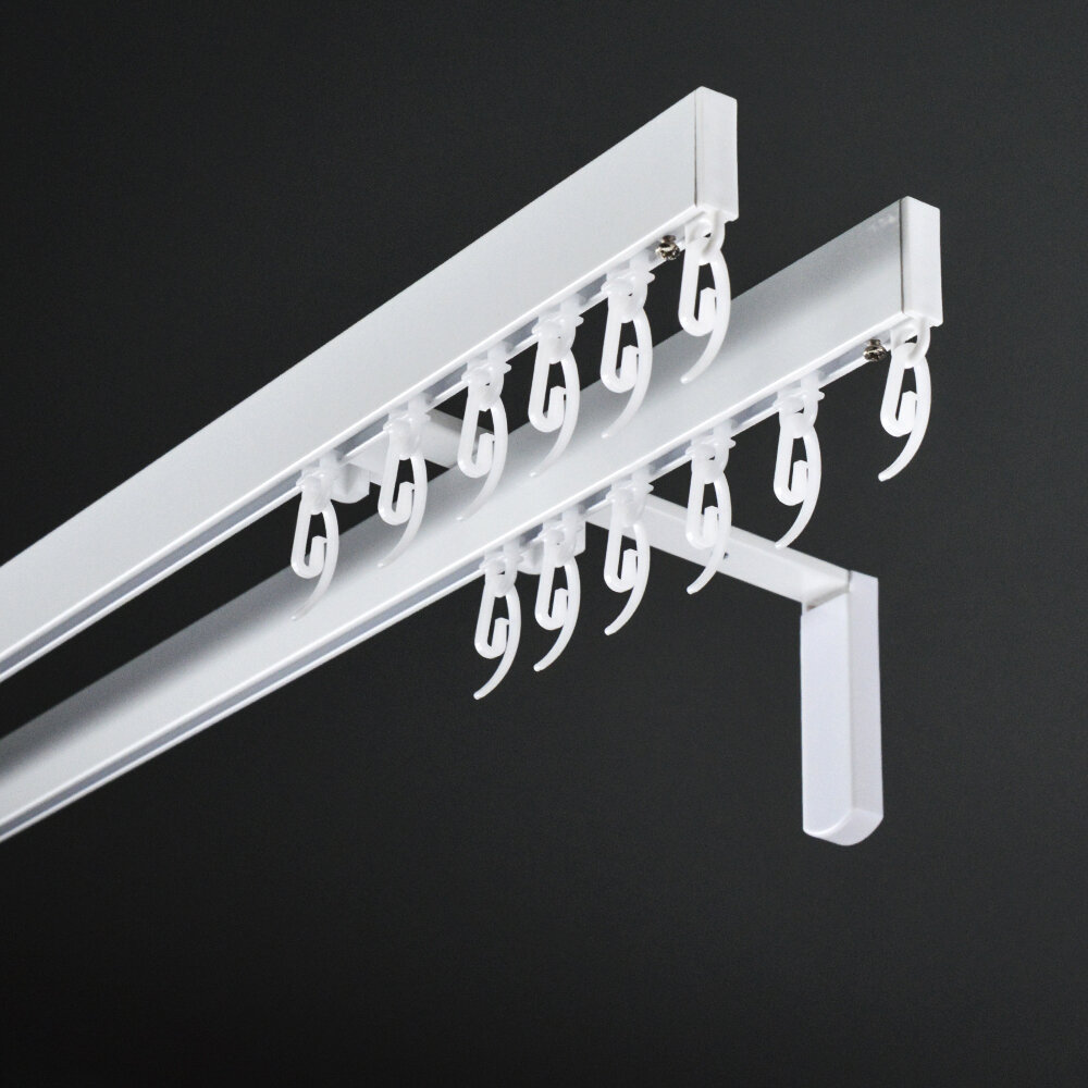 Двухрядный карниз для штор 