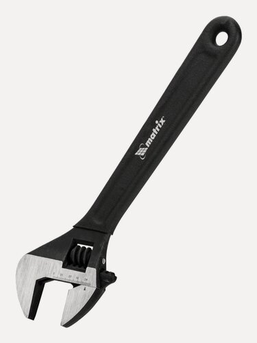 Изображение товара Ключ разводной сантехнический Matrix, 40 мм макс. раскрытие и 375 мм длина, высококачественная углеродистая сталь, 15509