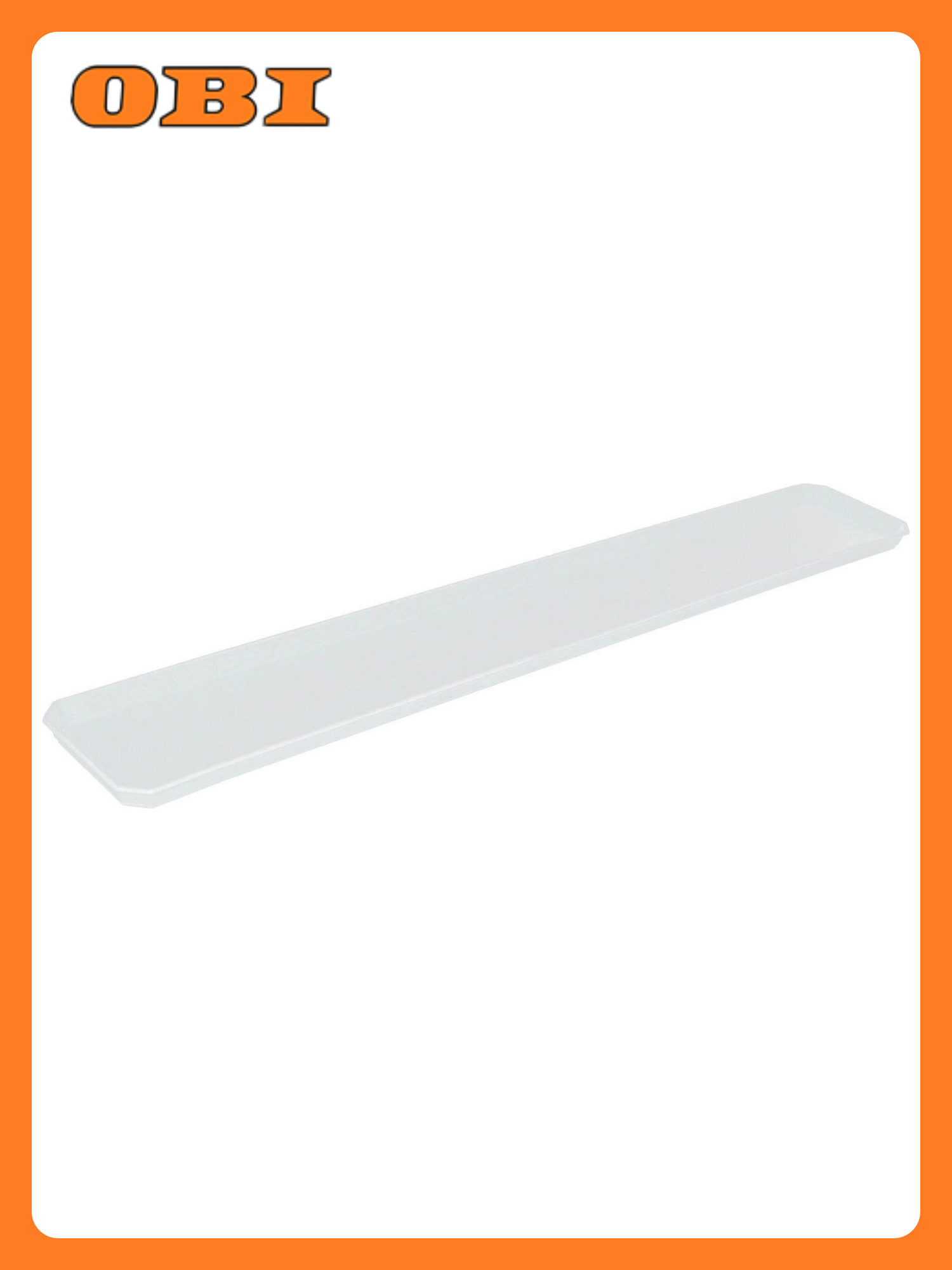 Поддон для ящика InGreen белый пластик подвесной для балкона 80х24х138 см