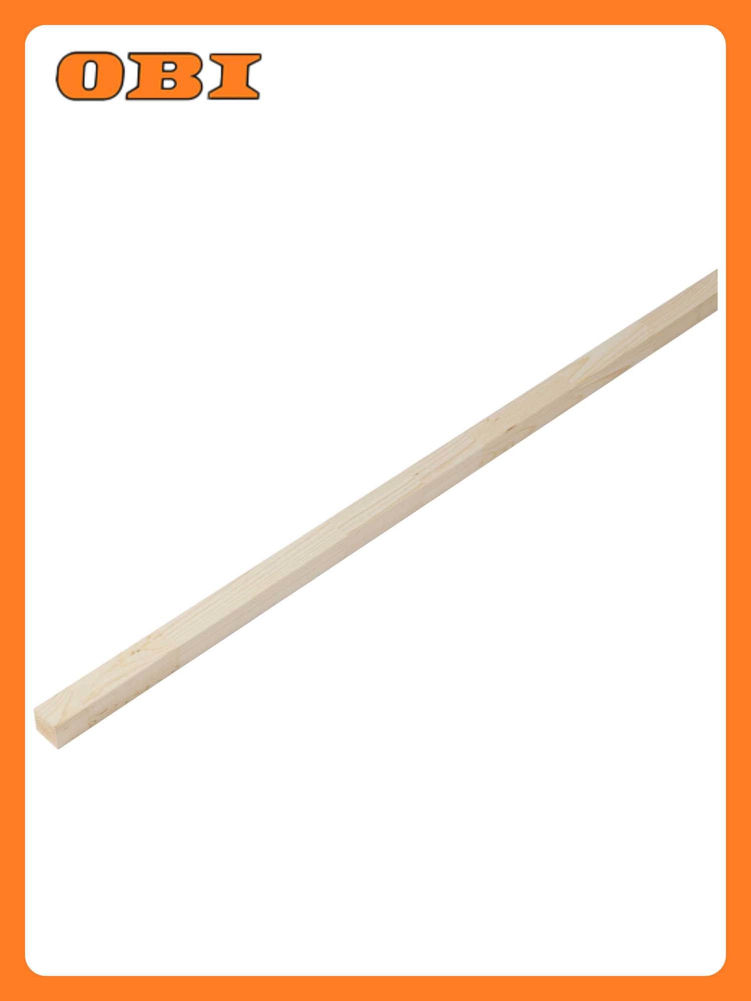 Брусок строганный хвоя сорт Экстра квадратное сечение 2400x40x40 мм