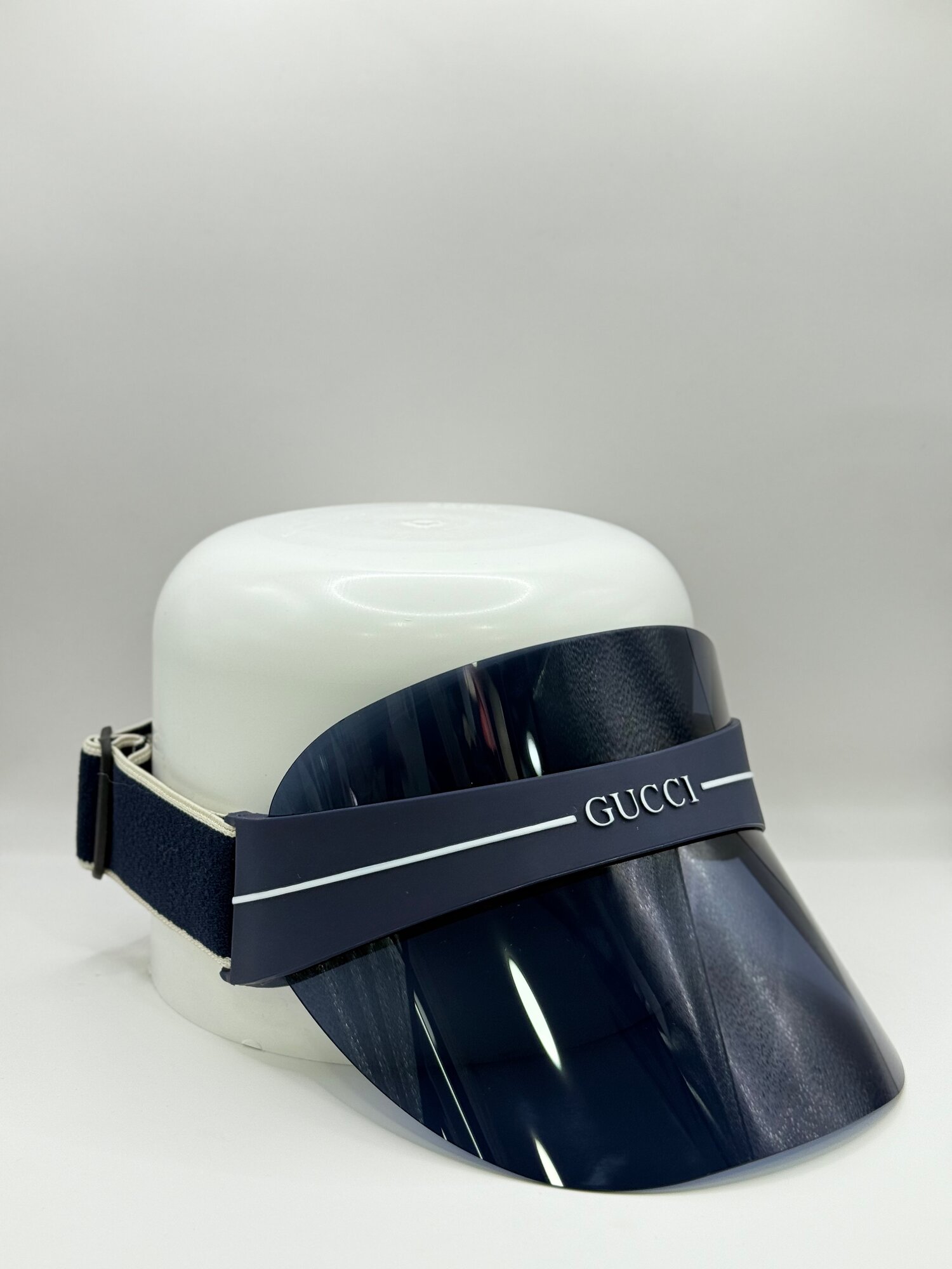 Кепка GUCCI козырек для женщин, размер 58 ( универсальный ), синий — фото 1