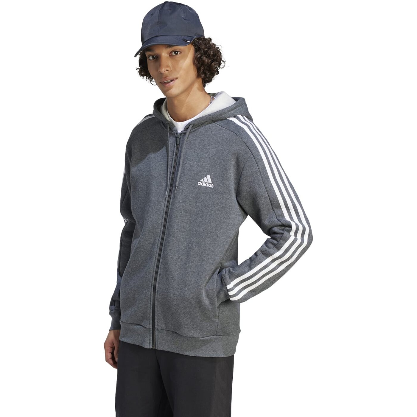 Толстовка adidas Essentials Fleece 3-Stripes Full-Zip