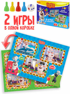 *Игр(РыжийКот) Игра-ходилка(кор.) 2в1 Готовим с Бубой (ИН-2699)