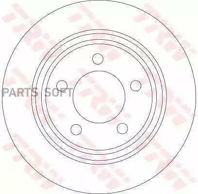 TRW DF4420 Диск торм. зад. MAZDA 3 (BK, BL) 03-14 280x11