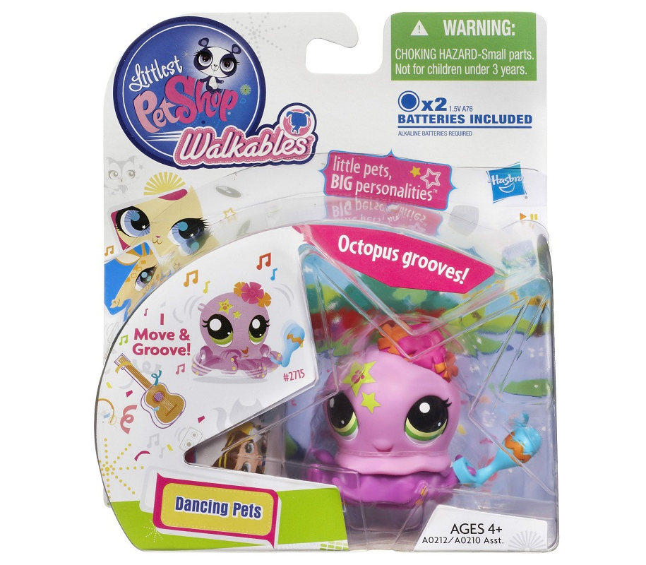 Игрушка 'Танцующий Осьминог', Dancing Pets, Littlest Pet Shop Walking Pets A0212