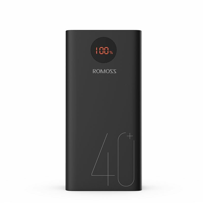 Внешний аккумулятор (Power Bank) Romoss PEA40 40000mAh быстрая зарядка 18W LED дисплей (Черный)