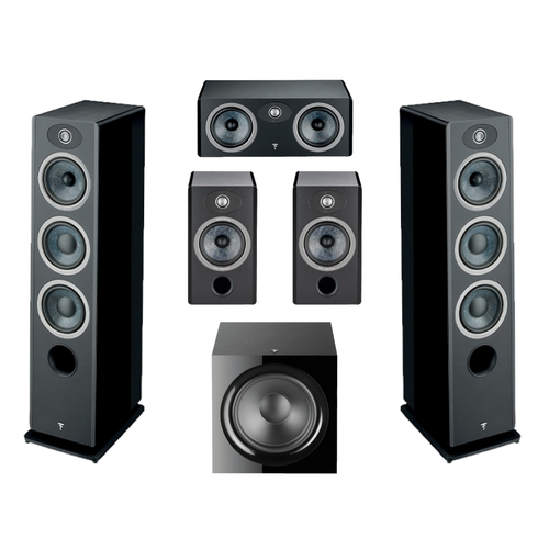 Focal Комплект акустики Vestia N°2 Black High Gloss 5.1 центральный канал focal vestia center dark wood