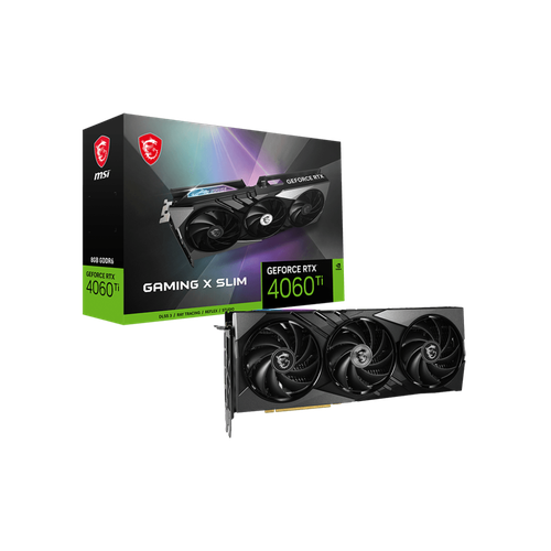 Видеокарта MSI NVIDIA GeForce RTX 4060Ti GAMING X SLIM 8G 8Gb DDR6 128 бит RTX 4060 TI GAMING X SLIM 8G 6578000₽