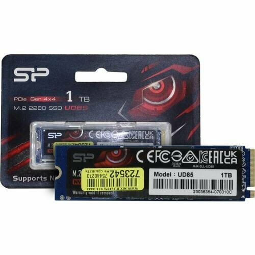 Накопитель SSD M.2 Silicon Power 1.0TB UD85 (SP01KGBP44UD8505) - фото №4