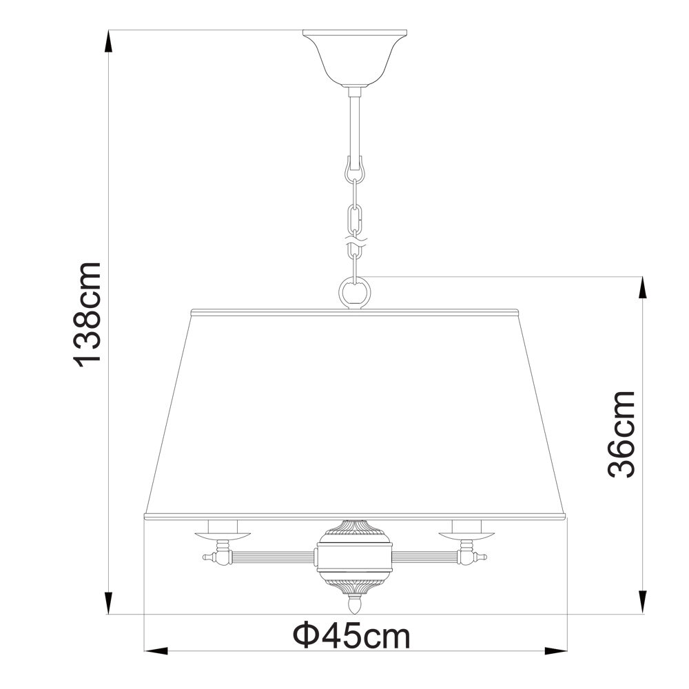 Подвесная люстра Arte Lamp Alice A3579SP-3AB Artelamp - фото №7