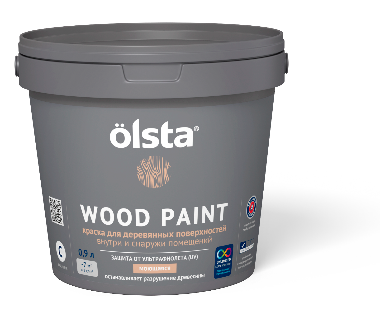 Краска Olsta wood paint для дерева a 9.0 л - фото №8