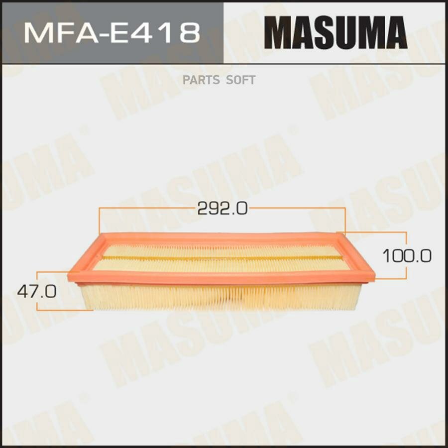 Воздушный фильтр Masuma (1/40) PEUGEOT/ 406/ V1600, V1800 95-04 Masuma MFA-E418