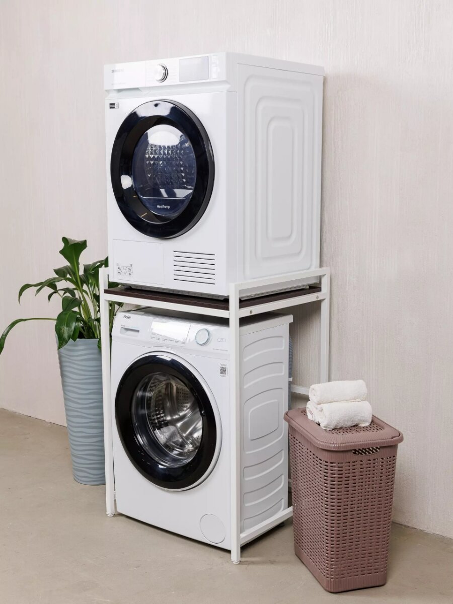 Стеллаж для стиральной машины/Стеллаж для сушильной машины/Для ванной комнаты/Венге