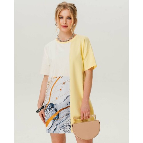 фото Платье sahar, размер 50-52-54, белый, золотой