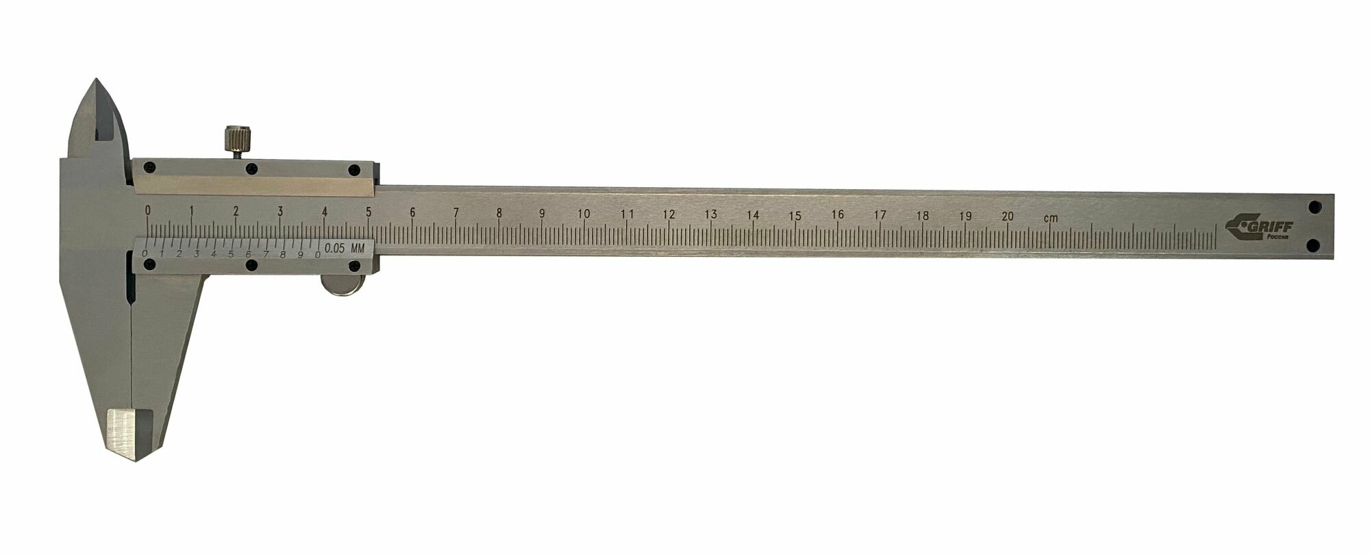 Штангенциркуль нониусный ШЦ-I 200-0,05, GRIFF, ГОСТ 166-89, серия standard, D162037