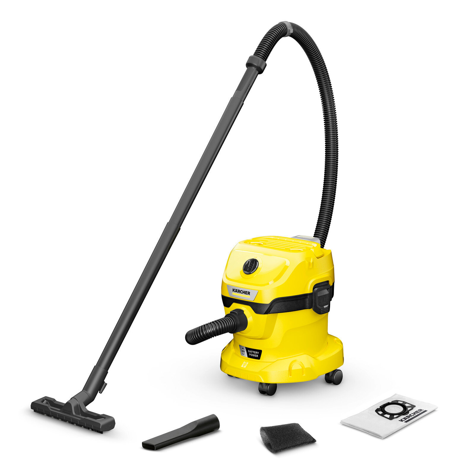 KARCHER Аккумуляторный хозяйственные пылесосы WD 2-18 арт 16285000