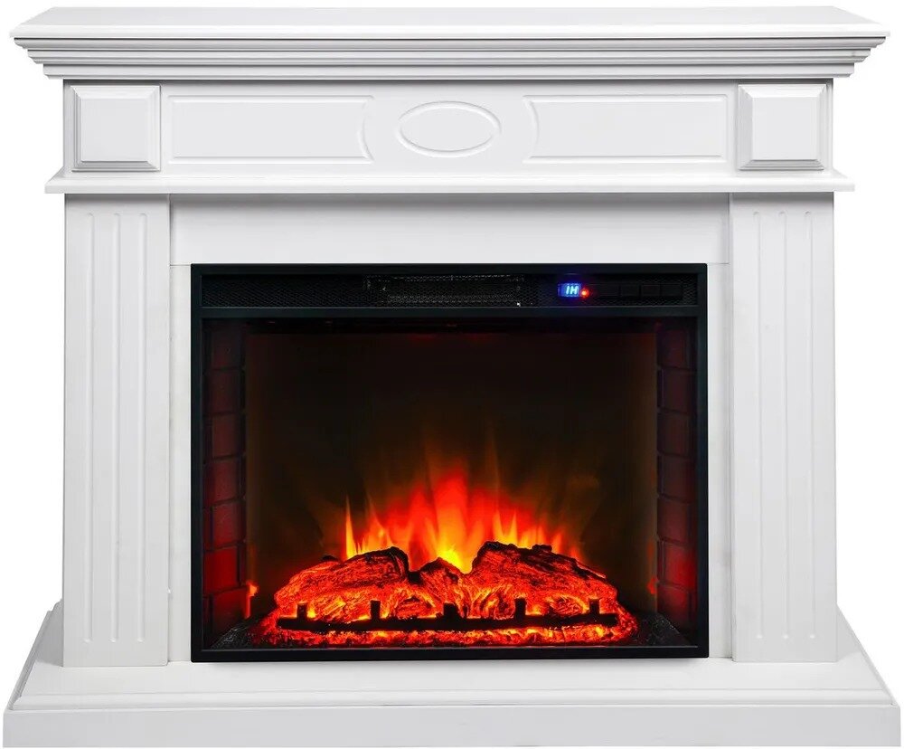 Электрокамин RealFlame Leda WT с очагом Sparta 25.5 LED (электрический камин)