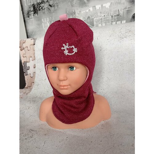 фото Шапка , размер 46-48, бордовый нет