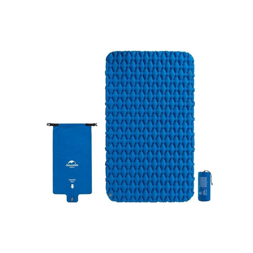 Двухместный надувной туристический коврик Naturehike FC-11 (Синий)