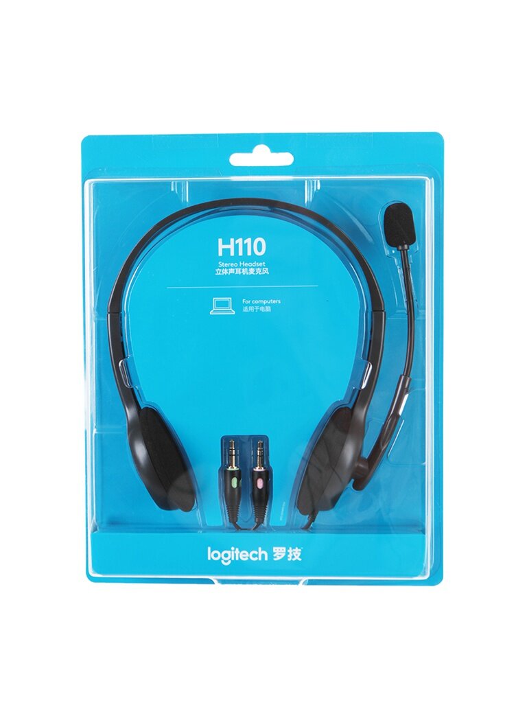 Компьютерная гарнитура Logitech Headset H110 black (981-000472)