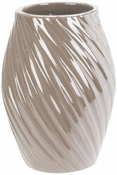 Керамическая ваза Amicitia 16 см жемчужная