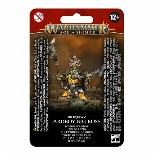 фото Миниатюры для настольной игры games workshop warhammer age of sigmar: orruk warclans - ardboy big boss 89-57