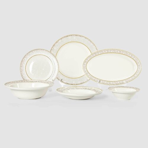 Сервиз столовый Macbeth bone porcelain Kimberly 26 предметов 6 персон