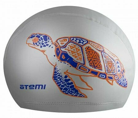 фото Шапочка для плавания Atemi, силикон (бабл), белый, BS70