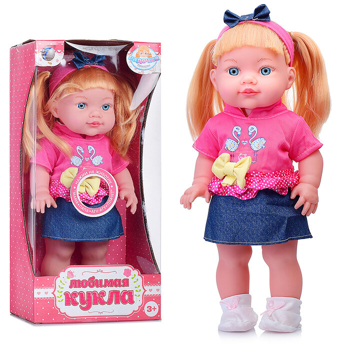 Кукла 262-K "Радочка" в летнем костюмчике, на батарейках, в коробке