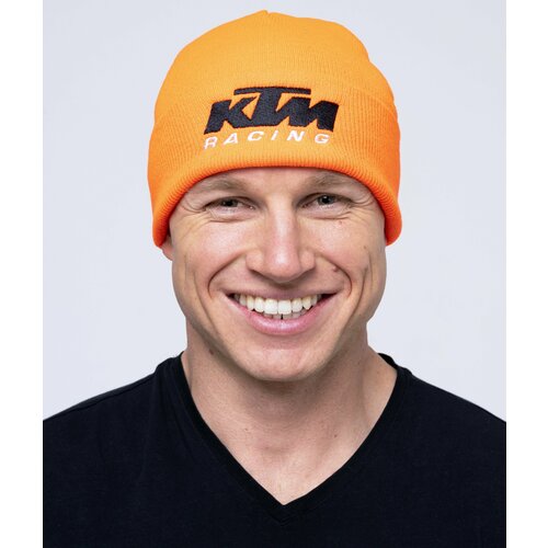 фото Шапка ktm, размер 52-58, оранжевый
