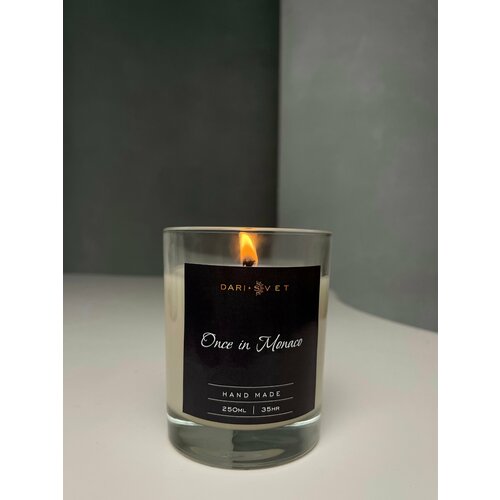 Свеча ароматическая массажная «Once in Monaco» в стакане 2 в 1