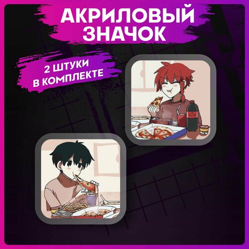 фото Значки на рюкзак набор zeno remake game 1-я наклейка