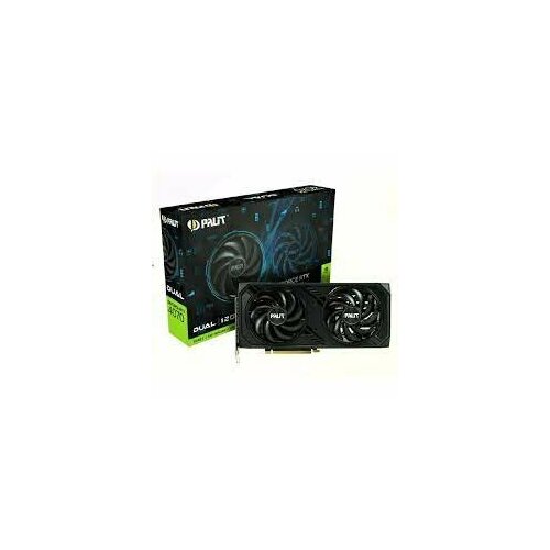 Видеокарта Palit Видеокарта Palit PCI-E 40 RTX4070 DUAL OC NVIDIA GeForce RTX 4070 12288Mb 192 GDDR6X 23102000 HDMIx1 DPx3 HDCP Ret 8277500₽