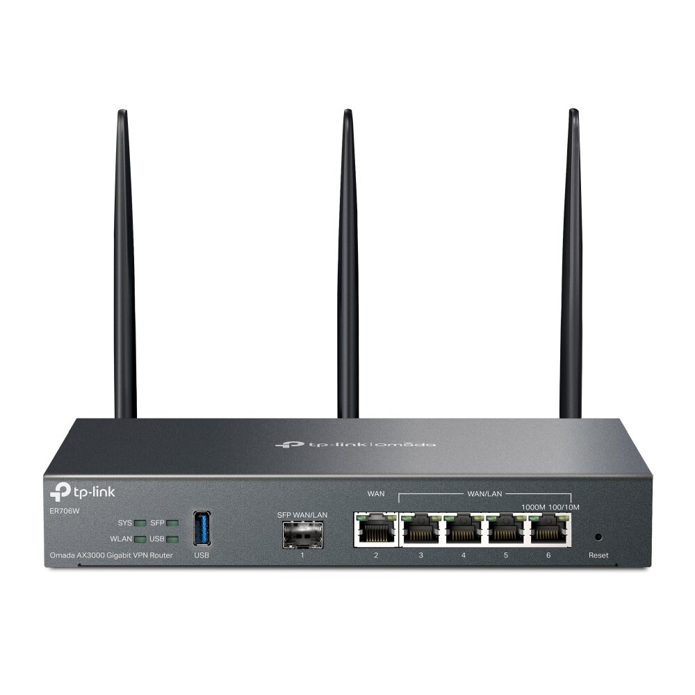 Маршрутизатор ER706W VPN Omada с гигабитными портами и поддержкой Wi Fi AX3000