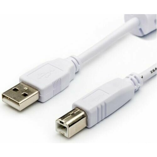 Кабель USB Atcom AT0109 Am <=> Bm, феррит, 5.0 m кабель atcom usb 0 8 m am bm феррит