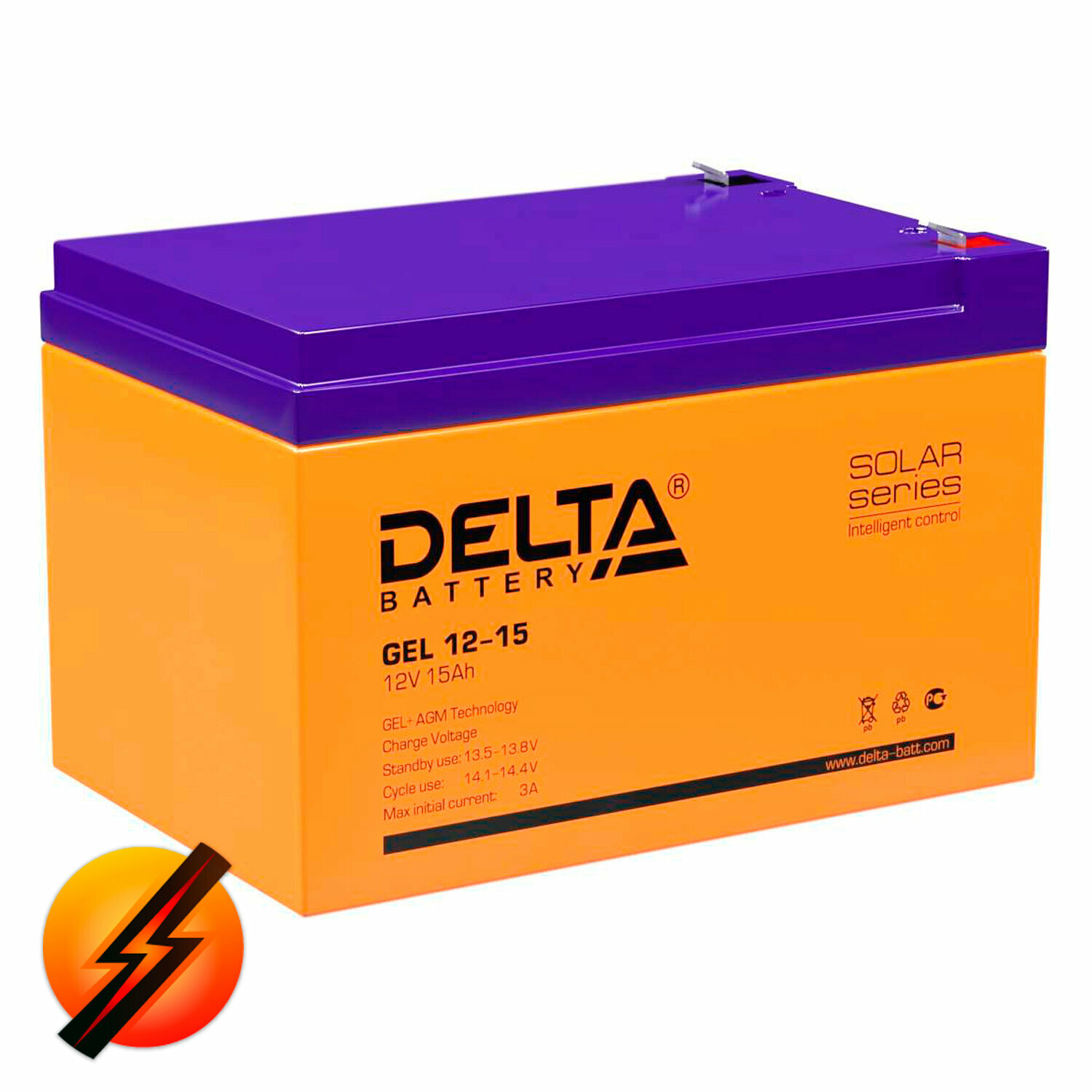 Аккумуляторная батарея Delta GEL 1215