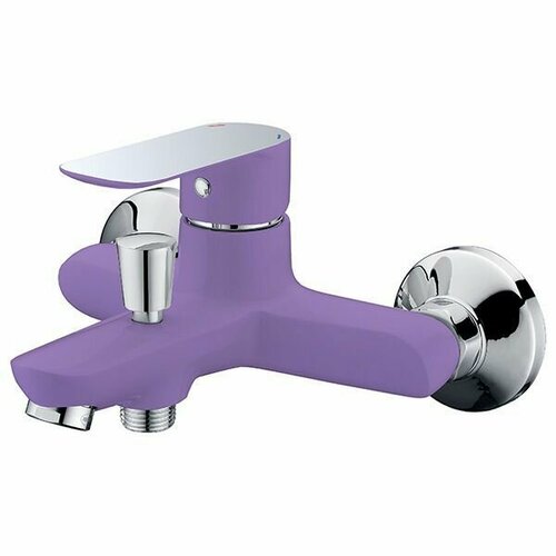 Смеситель для ванны с душем Triton, модель 16304 Z, короткий излив, однорычажный, фиолетовый