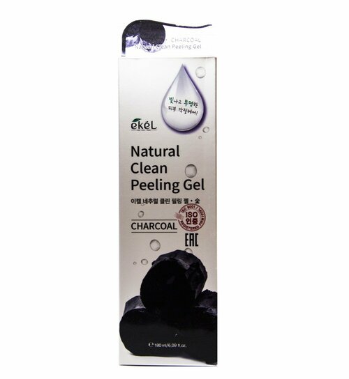 Пилинг-гель с экстрактом древесного угля, Peeling Gel Charcoal 180 мл. Ekel