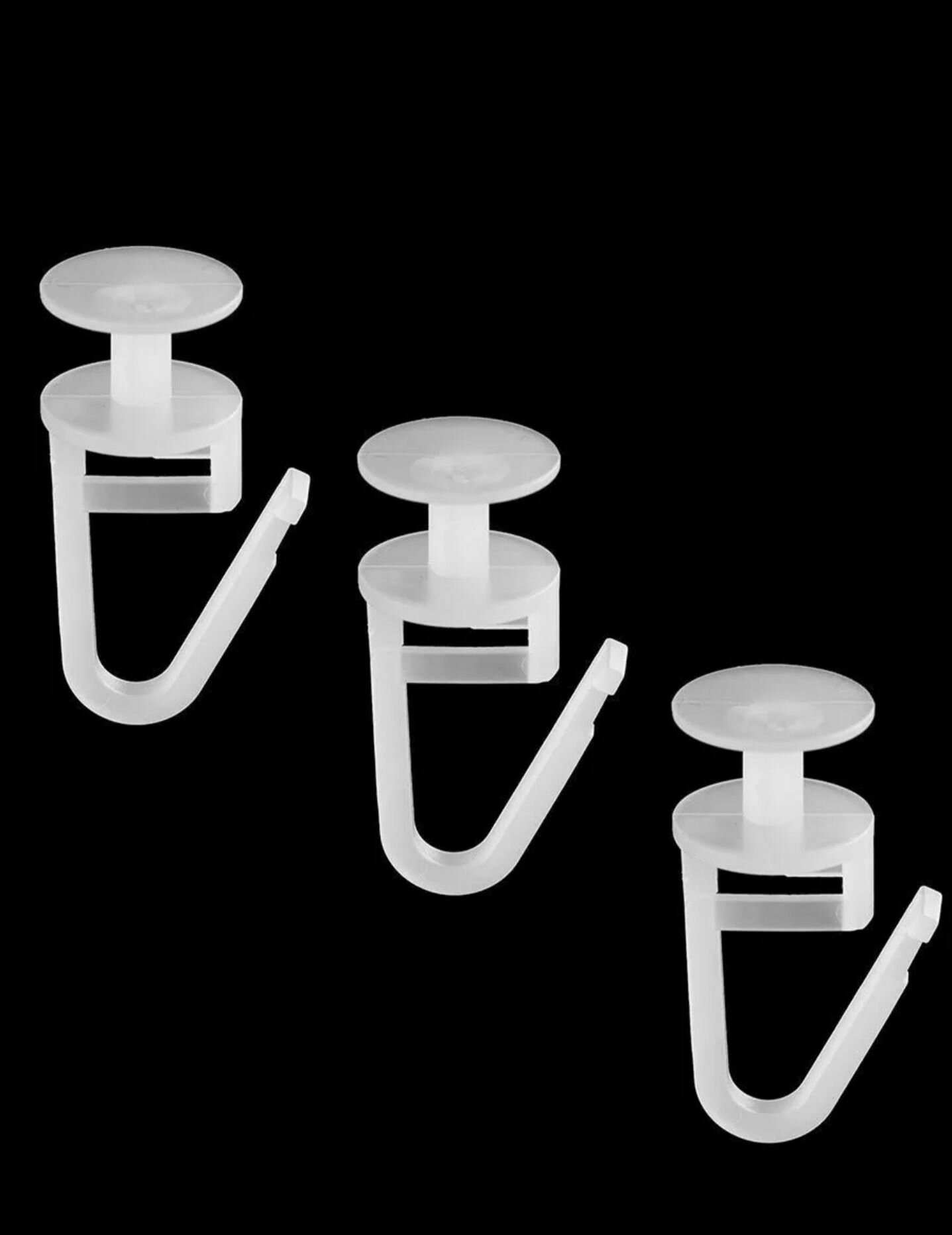 фото Крючки для штор (гвоздик), 100 штук