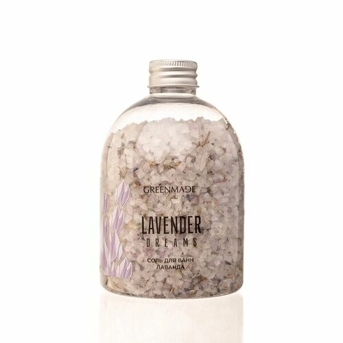 Greenmade Соль для ванн Lavender dreams С цветами лаванды, 500 г