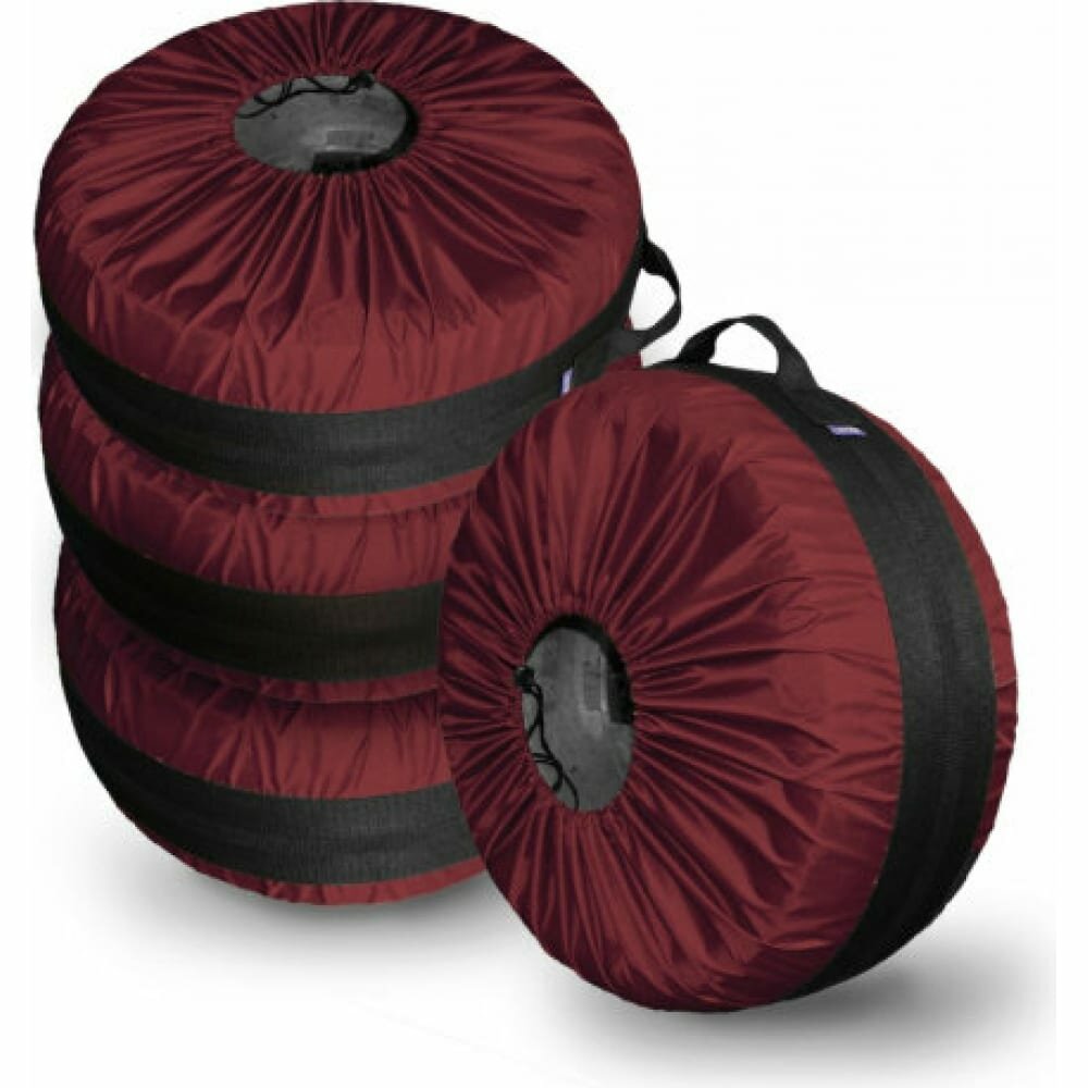 фото Belon familia Комплект чехлов на покрышки R16-21 цвет красный ЧК-1Б-КР