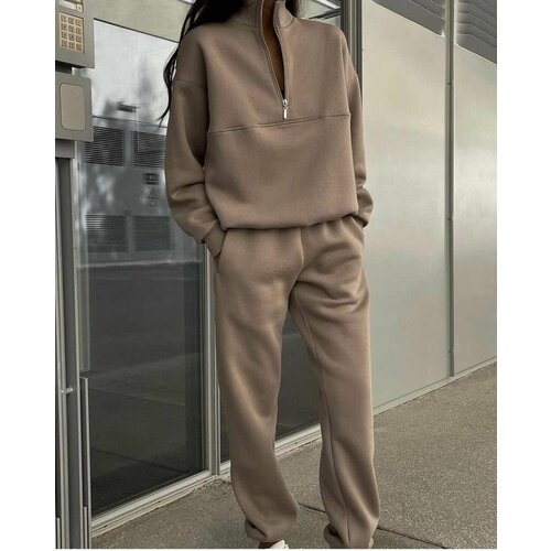 фото Костюм, размер s, бежевый нет бренда