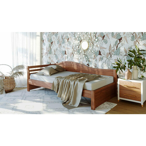 Кровать Айдахо (Цвет: груша | Размер: 80 * 190) с ящиком (по всей длине)