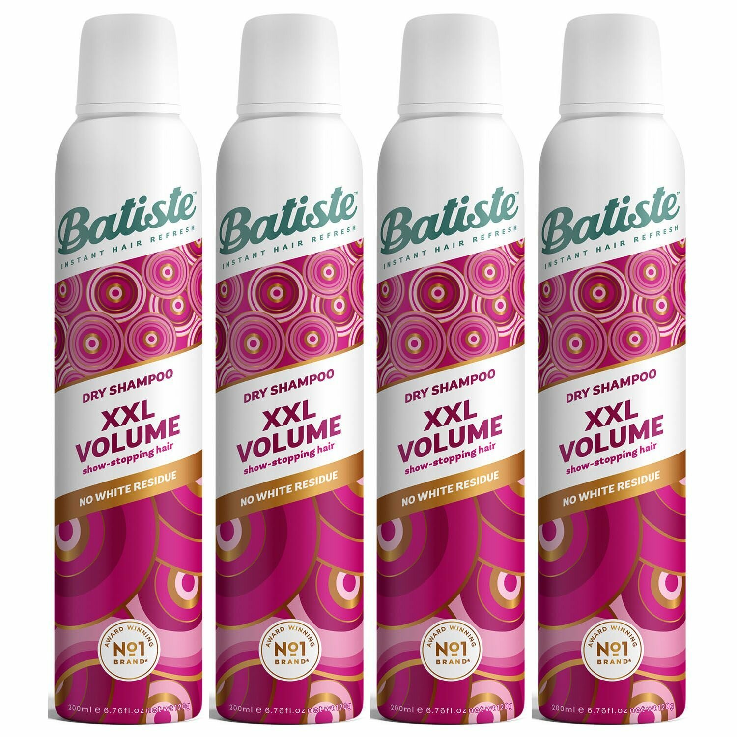 Batiste Спрей для экстра объема волос XXL Volume Spray, 4 х 200 мл