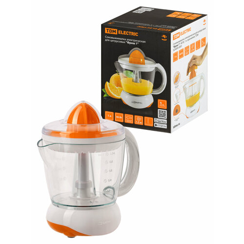 Соковыжималка электрическая для цитрусовых Фреш 1 40 Вт 1 л оранжевая TDM 175800₽