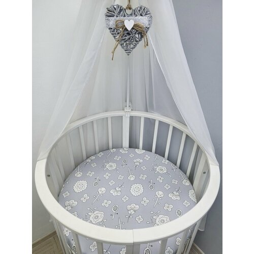 Простынь на круглый матрас 